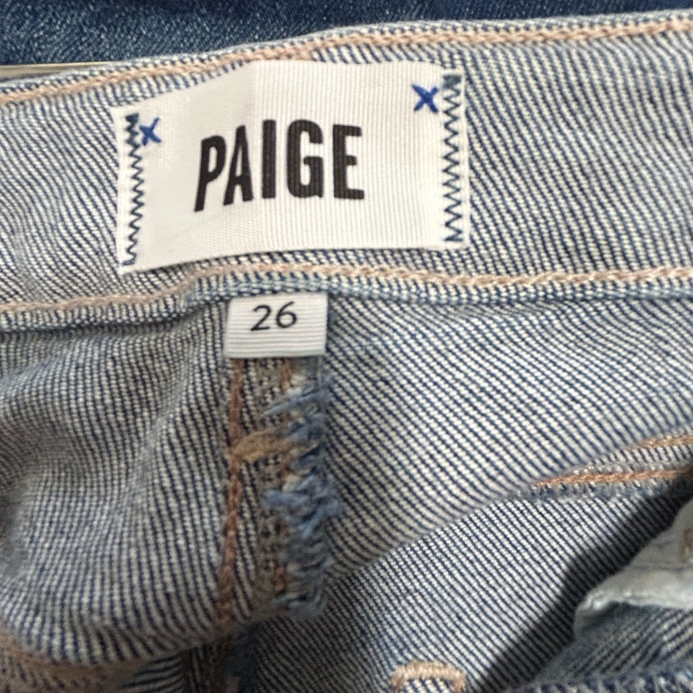 PAIGE Dark Blue Flare Jeans - Picture 3 of 4